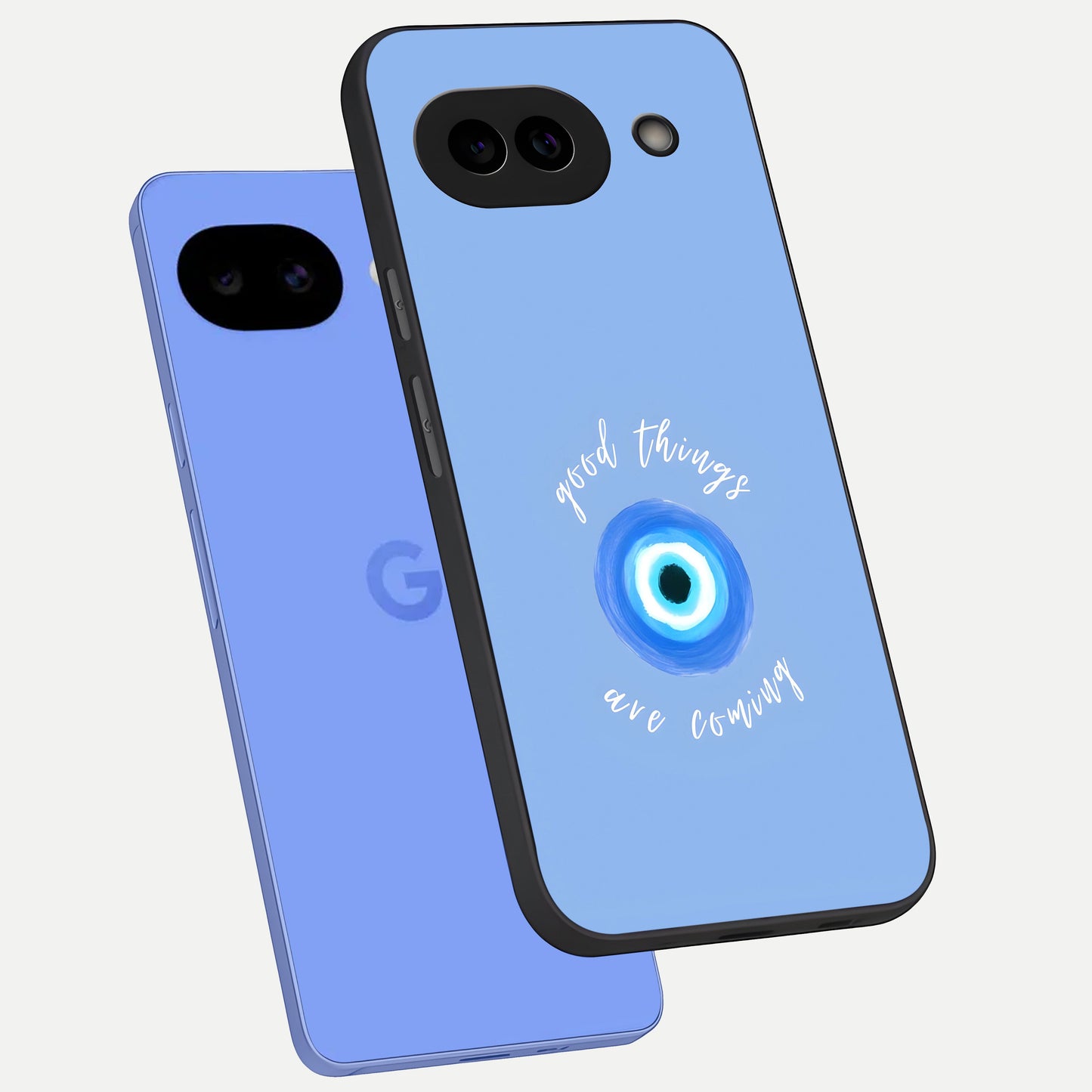  Bright Future Ahead phone case for Google Pixel 10A showing premium glass back cover with detailed artwork