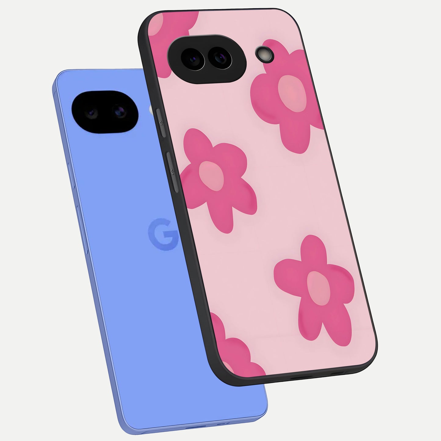  Candy Bloom Dreams phone case for Google Pixel 10A showing premium glass back cover with detailed artwork