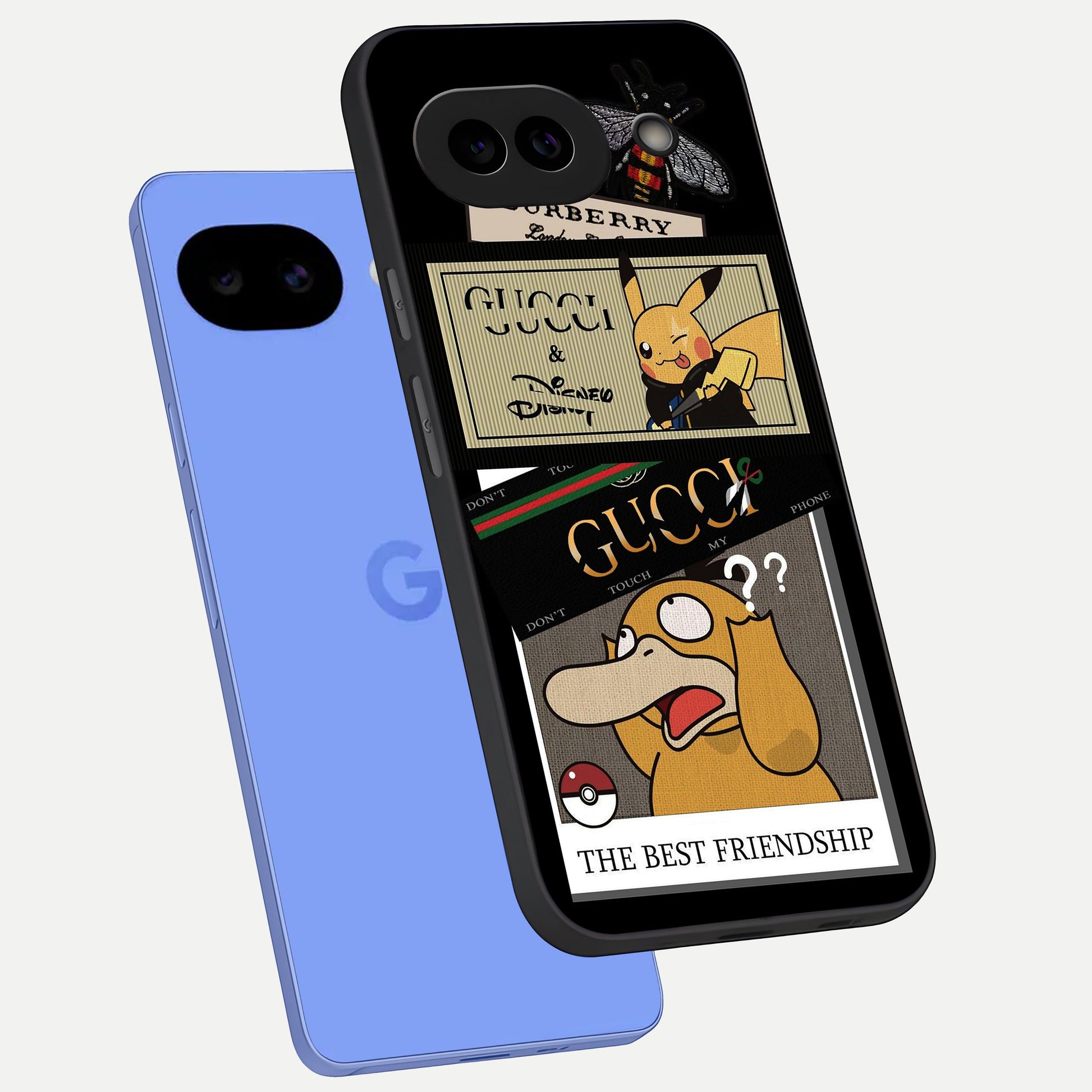  Cartoon Brand Play Mashup phone case for Google Pixel 10A showing premium glass back cover with detailed artwork