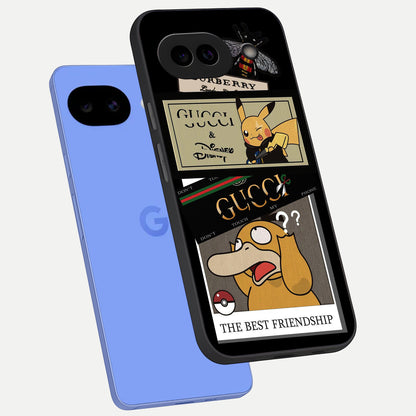  Cartoon Brand Play Mashup phone case for Google Pixel 10A showing premium glass back cover with detailed artwork