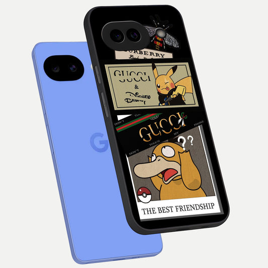  Cartoon Brand Play Mashup phone case for Google Pixel 10A showing premium glass back cover with detailed artwork