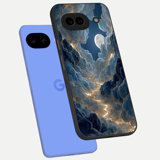  Celestial Cloud Road phone case for Google Pixel 10A showing premium glass back cover with detailed artwork