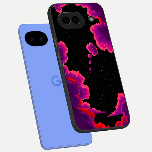  Galaxy Dream Frame phone case for Google Pixel 10A showing premium glass back cover with detailed artwork