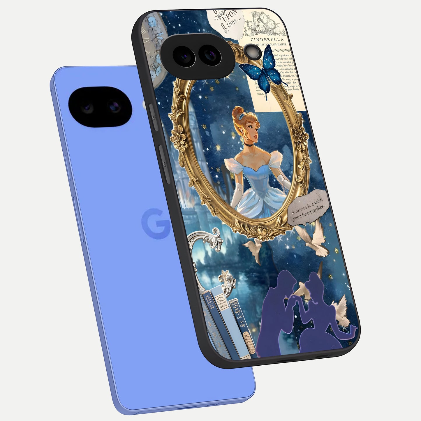  Midnight Queen phone case for Google Pixel 10A showing premium glass back cover with detailed artwork