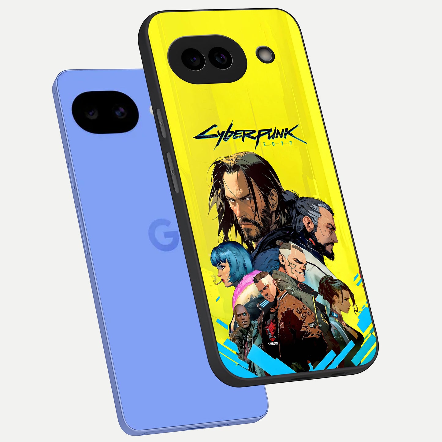  Neon Rebel Genesis phone case for Google Pixel 10A showing premium glass back cover with detailed artwork