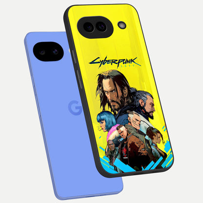  Neon Rebel Genesis phone case for Google Pixel 10A showing premium glass back cover with detailed artwork