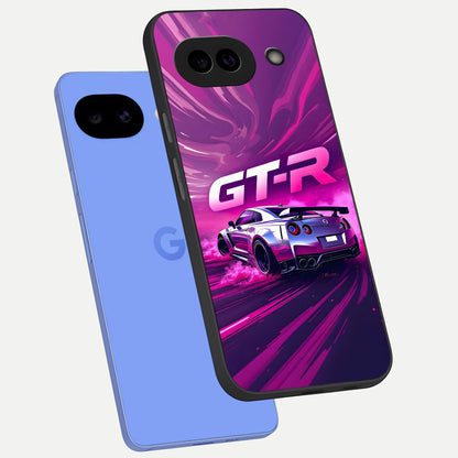  Speed Drift Legend phone case for Google Pixel 10A showing premium glass back cover with detailed artwork