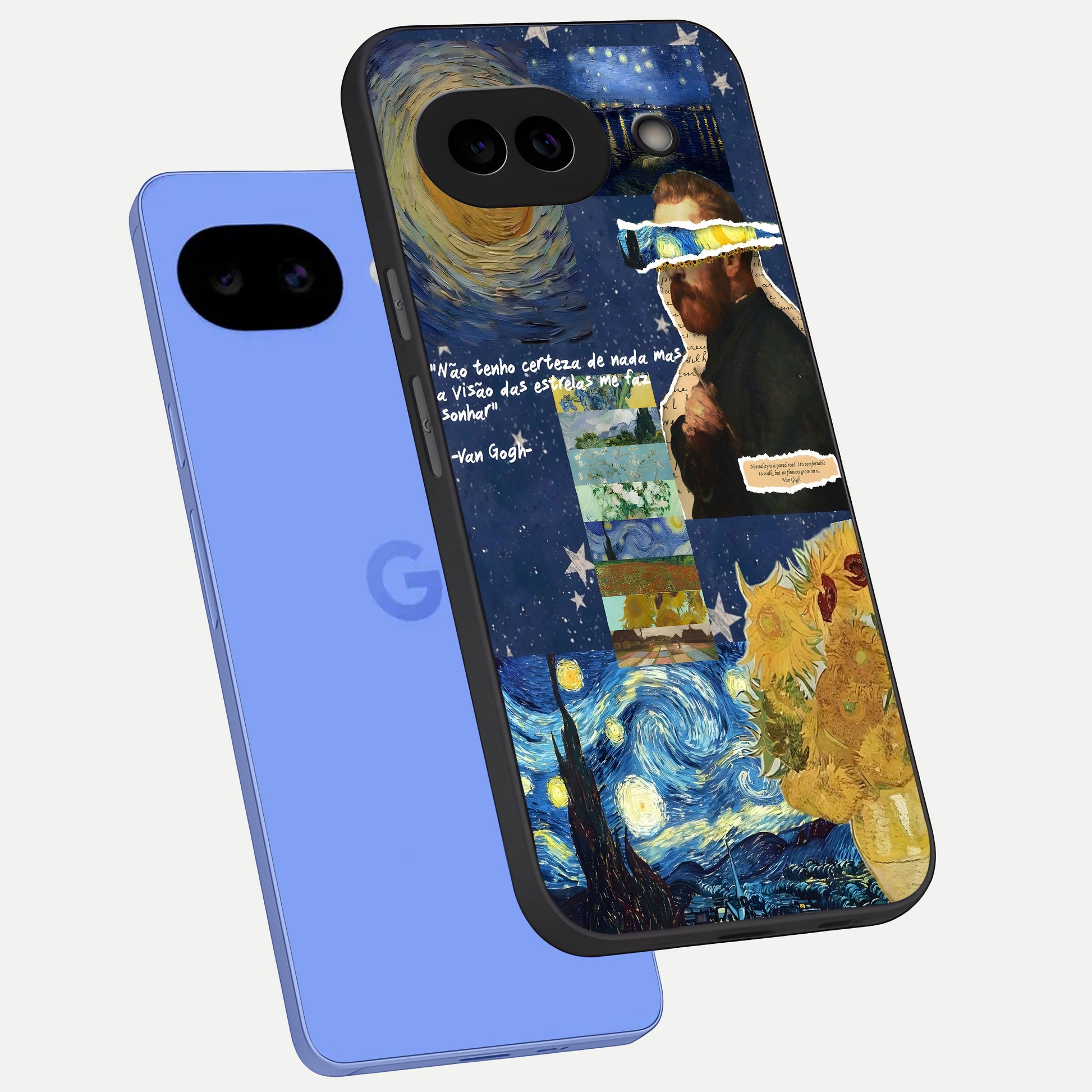  Starry Dream Vision phone case for Google Pixel 10A showing premium glass back cover with detailed artwork