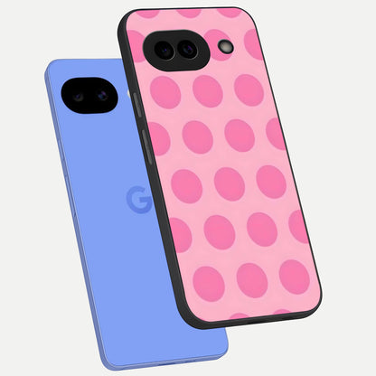  Sweet Dot Dreams phone case for Google Pixel 10A showing premium glass back cover with detailed artwork