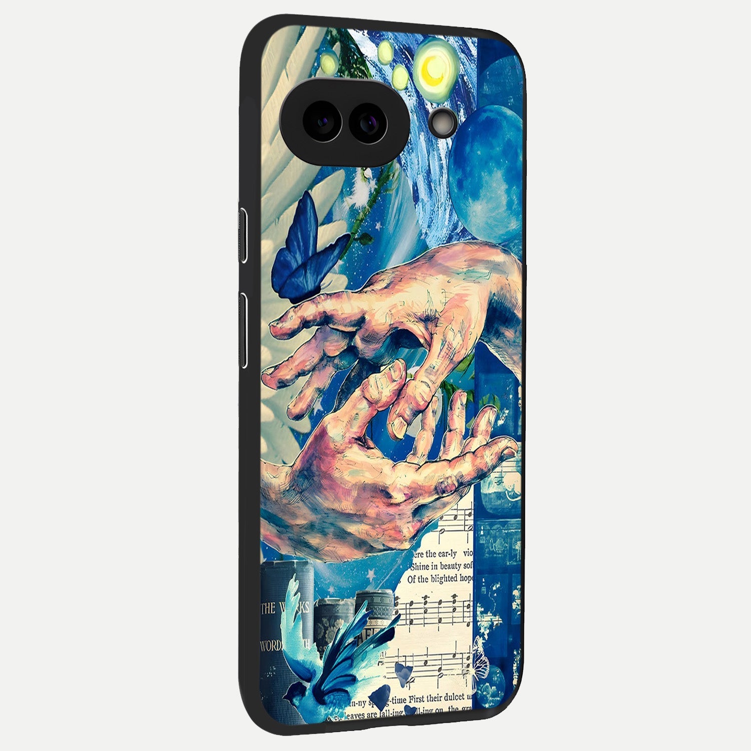  Aesthetic Divider back cover for Google Pixel 10A slim fit glass case with vibrant aesthetic design