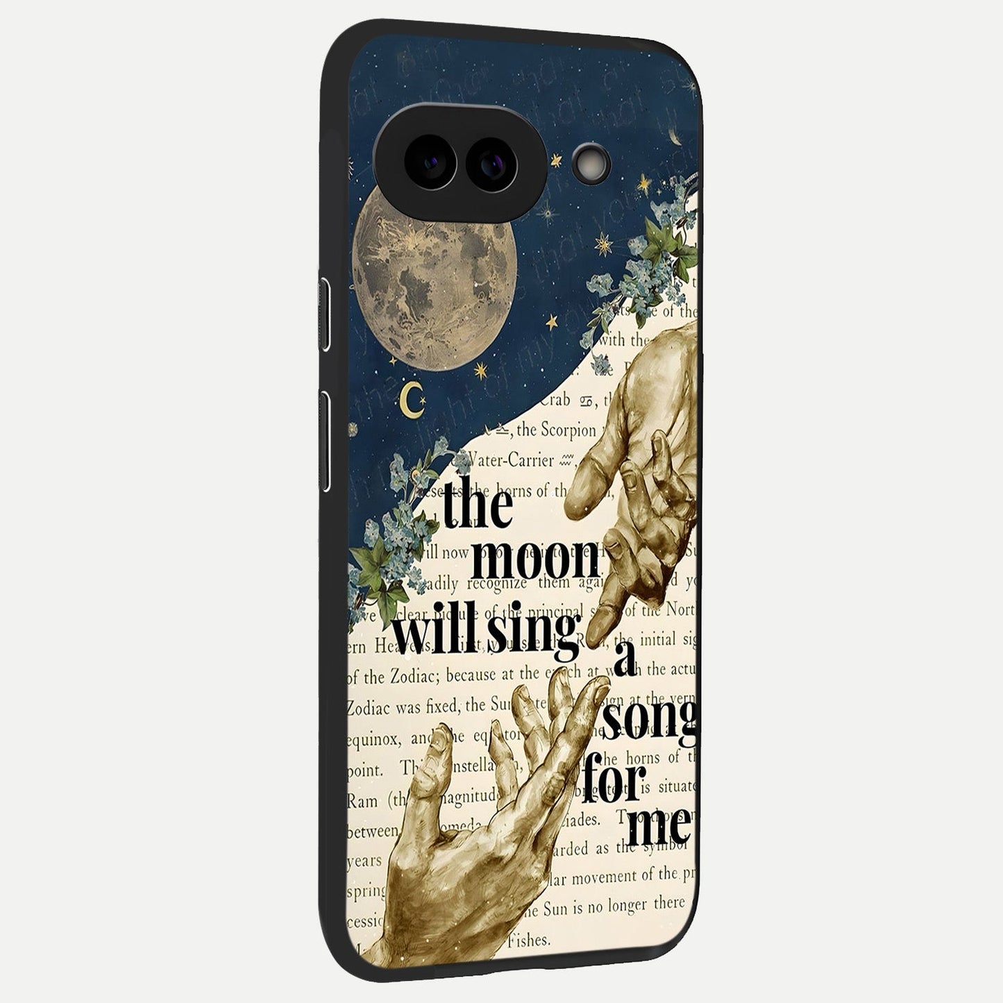  Aesthetic Divine back cover for Google Pixel 10A slim fit glass case with vibrant aesthetic design