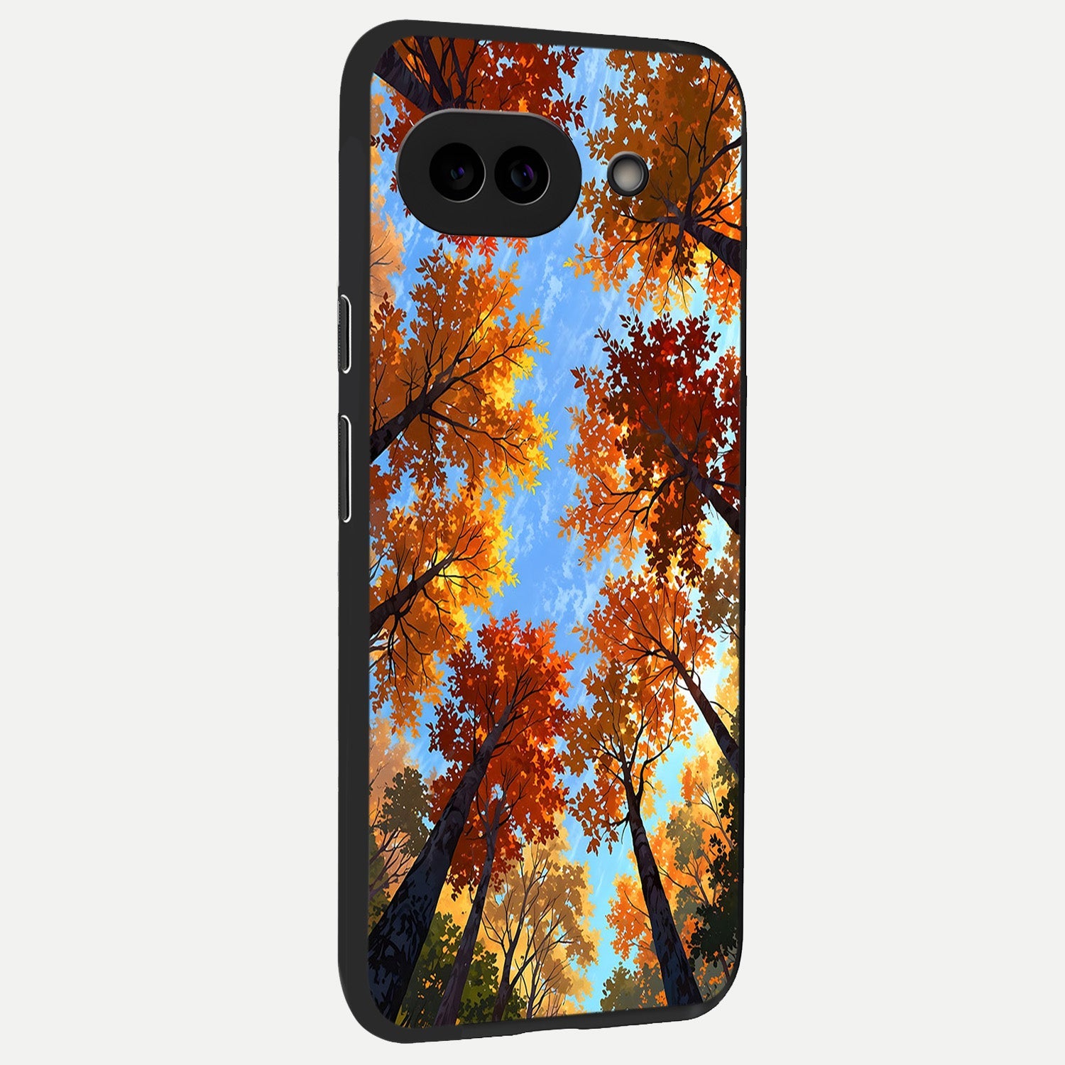  Autumn Sky Rise back cover for Google Pixel 10A slim fit glass case with vibrant aesthetic design