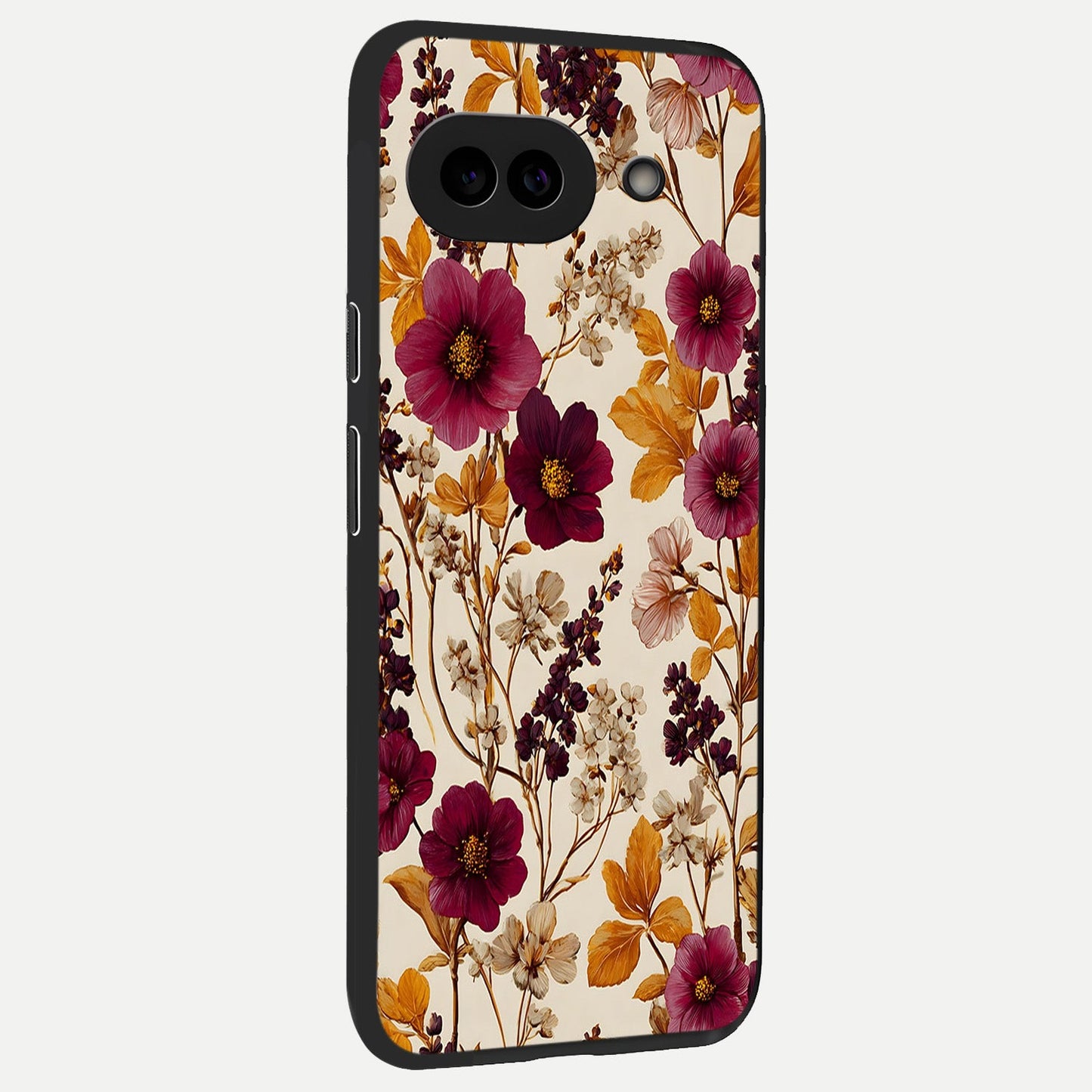  Autumn Wine Bloom back cover for Google Pixel 10A slim fit glass case with vibrant aesthetic design