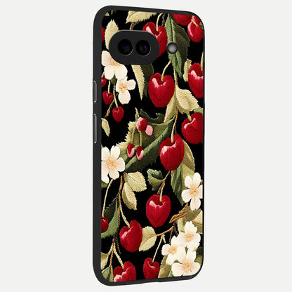  Bloom Thread Art back cover for Google Pixel 10A slim fit glass case with vibrant aesthetic design