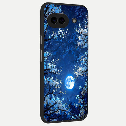  Blossom Moonlight Sky back cover for Google Pixel 10A slim fit glass case with vibrant aesthetic design