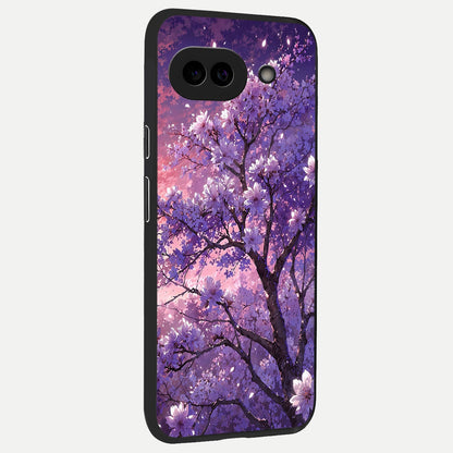 Blossom Tree back cover for Google Pixel 10A slim fit glass case with vibrant aesthetic design
