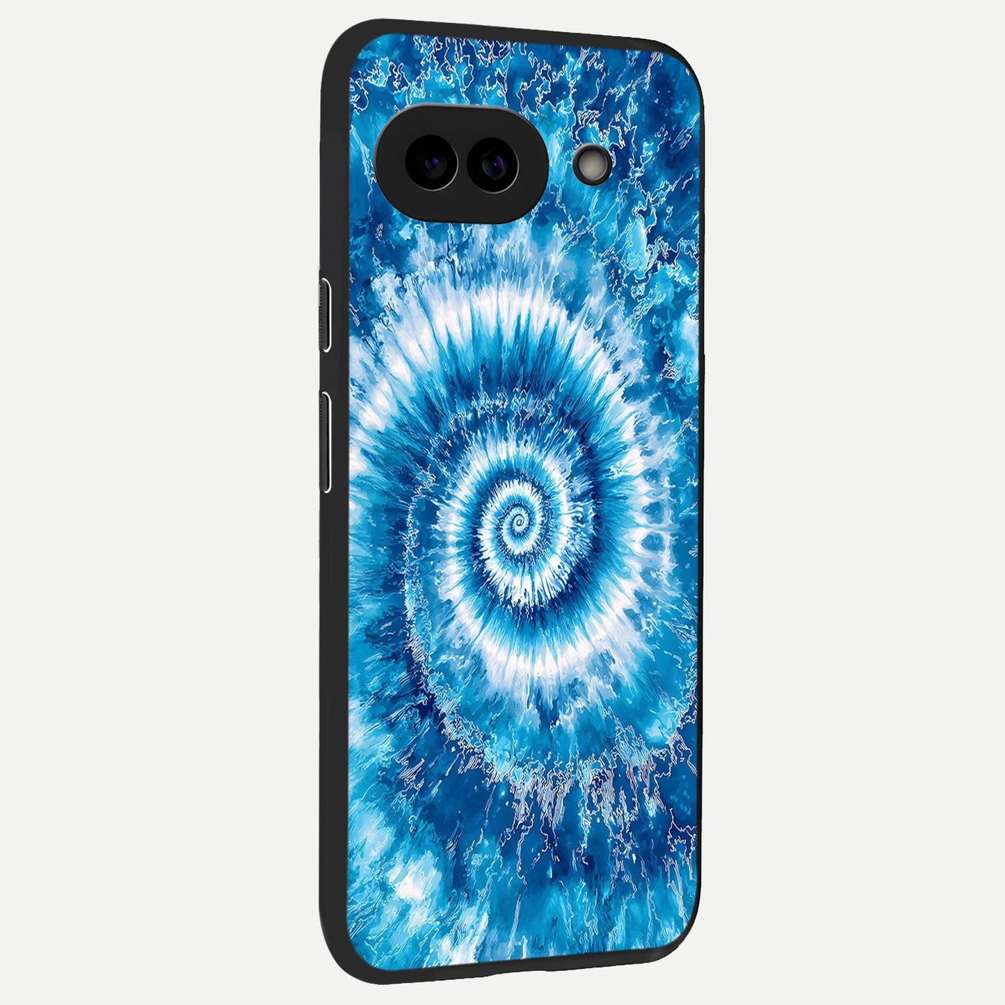  Blue Galaxy Wave back cover for Google Pixel 10A slim fit glass case with vibrant aesthetic design