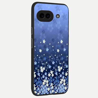  Blue Starry back cover for Google Pixel 10A slim fit glass case with vibrant aesthetic design