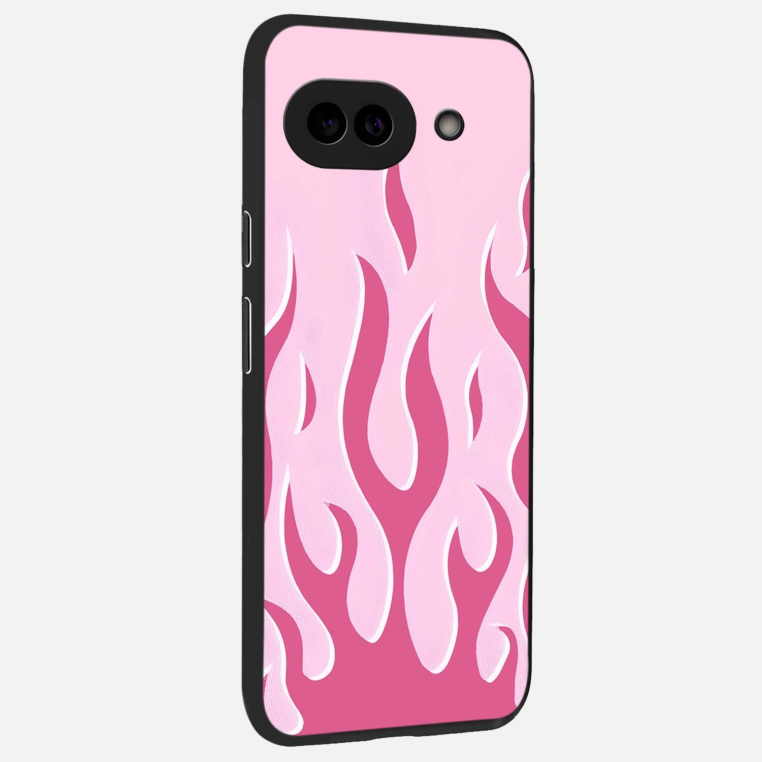  Blush Flame Energy back cover for Google Pixel 10A slim fit glass case with vibrant aesthetic design