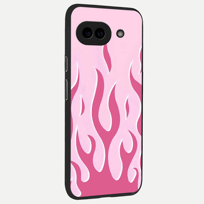  Blush Flame Energy back cover for Google Pixel 10A slim fit glass case with vibrant aesthetic design