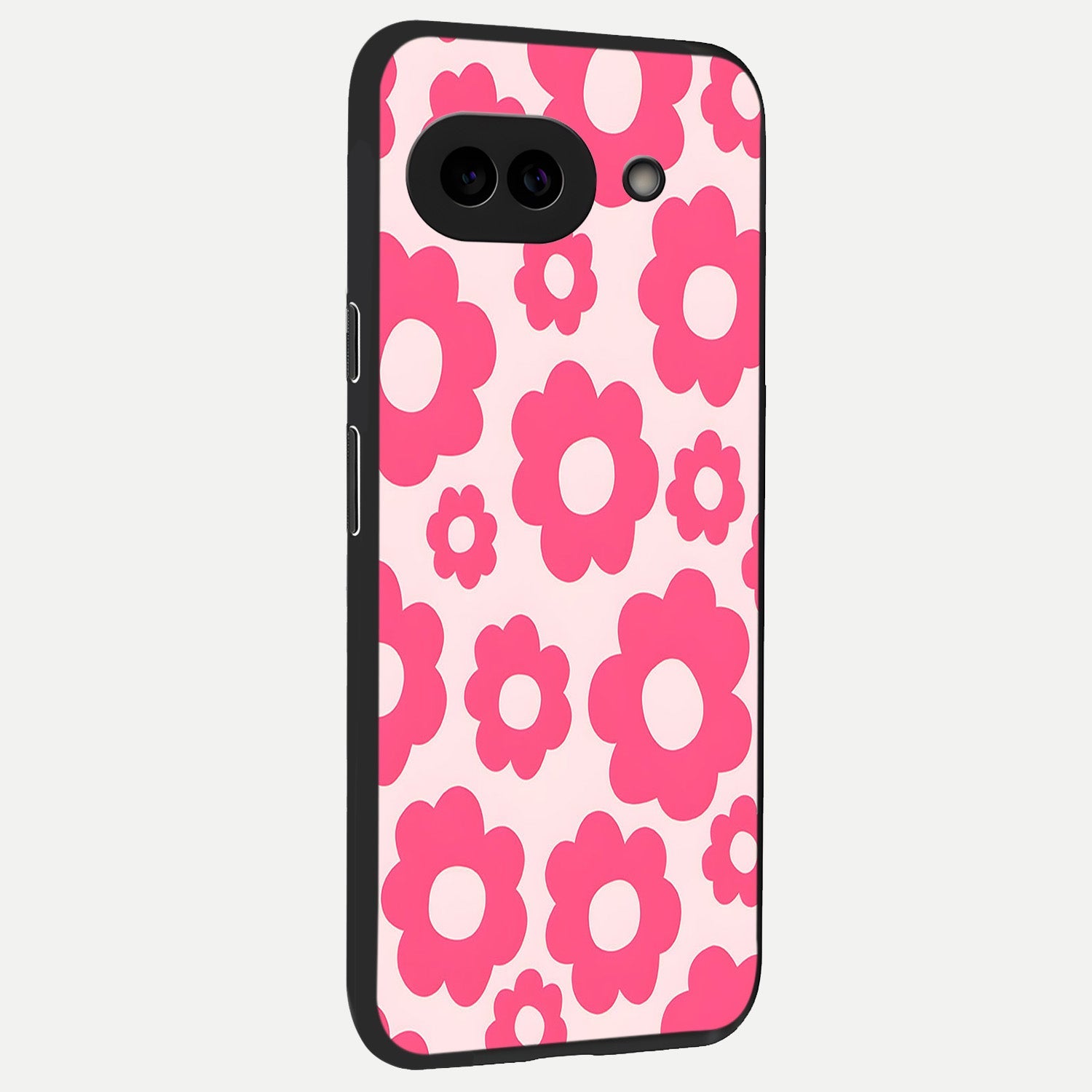  Blush Flower Pop back cover for Google Pixel 10A slim fit glass case with vibrant aesthetic design