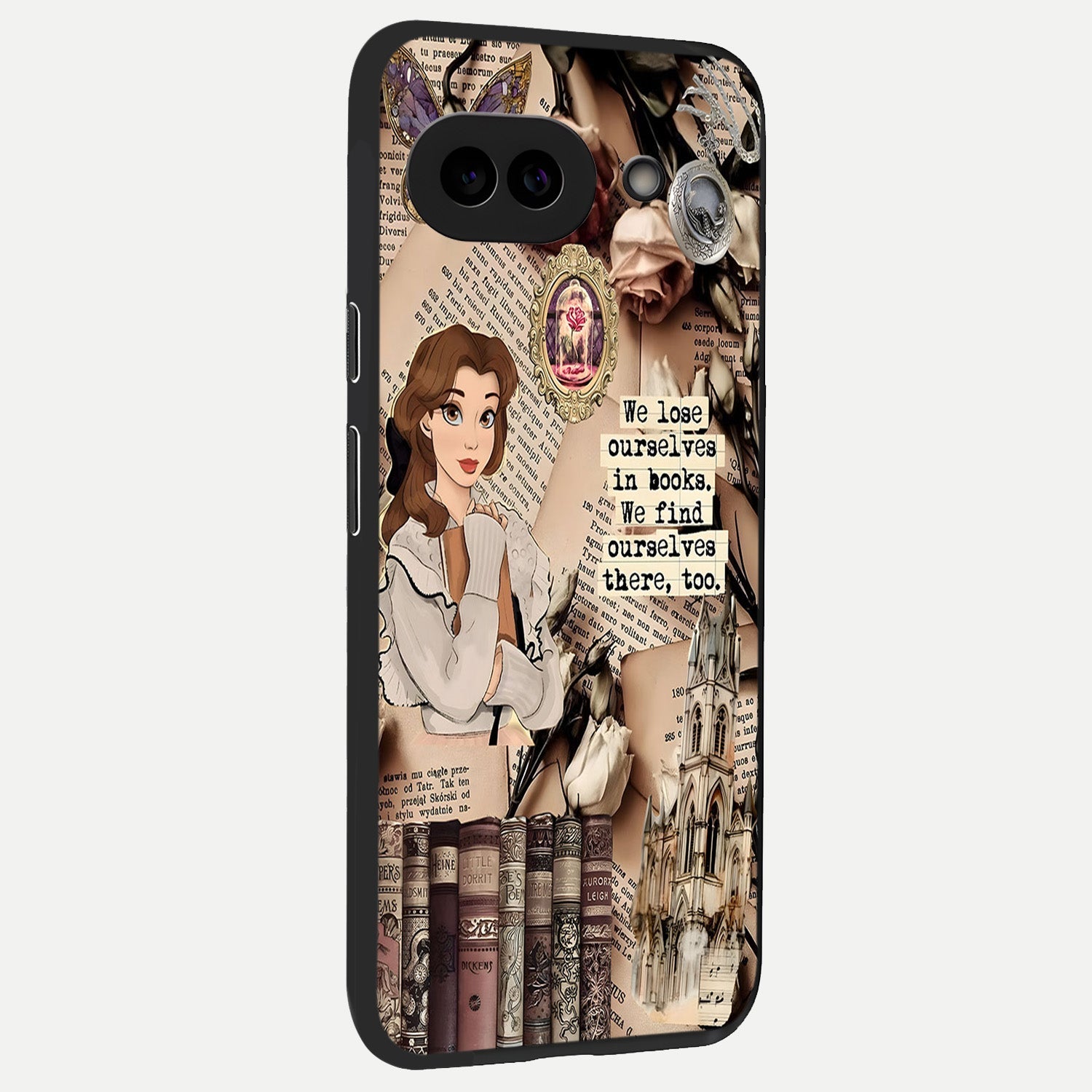  Bookish Dream World back cover for Google Pixel 10A slim fit glass case with vibrant aesthetic design