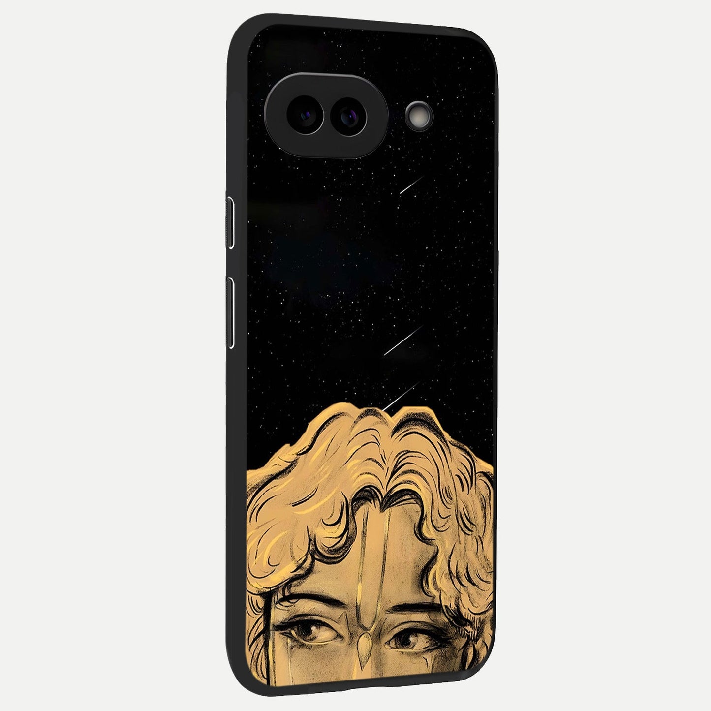  Celestial Gods Plan back cover for Google Pixel 10A slim fit glass case with vibrant aesthetic design