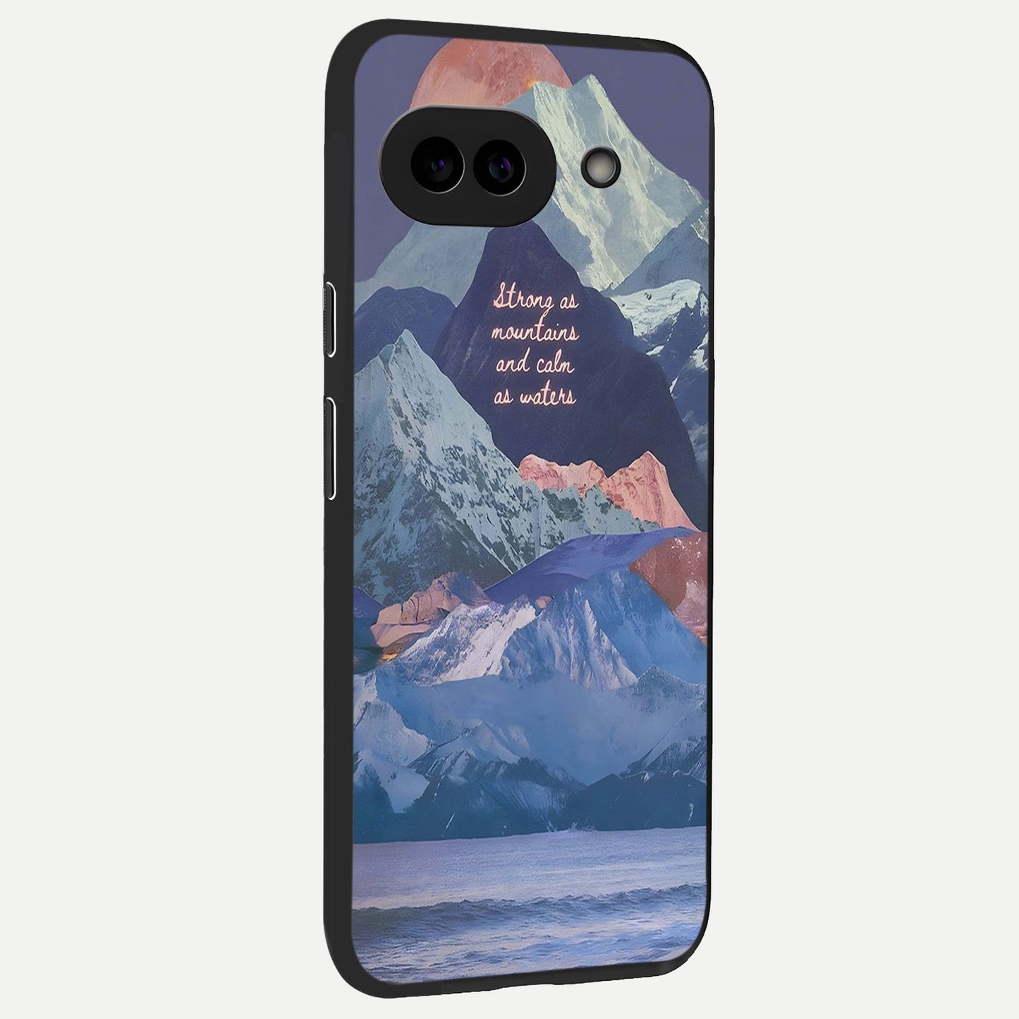  Celestial Mountain Calm back cover for Google Pixel 10A slim fit glass case with vibrant aesthetic design