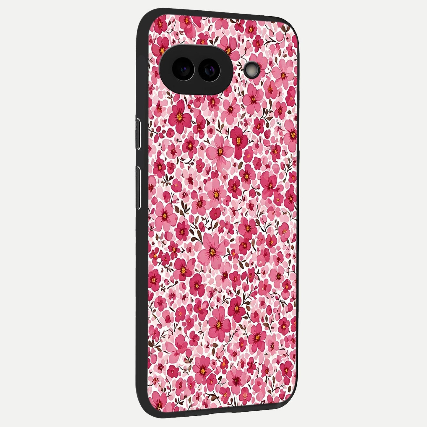  Cherry Blossom Charm back cover for Google Pixel 10A slim fit glass case with vibrant aesthetic design