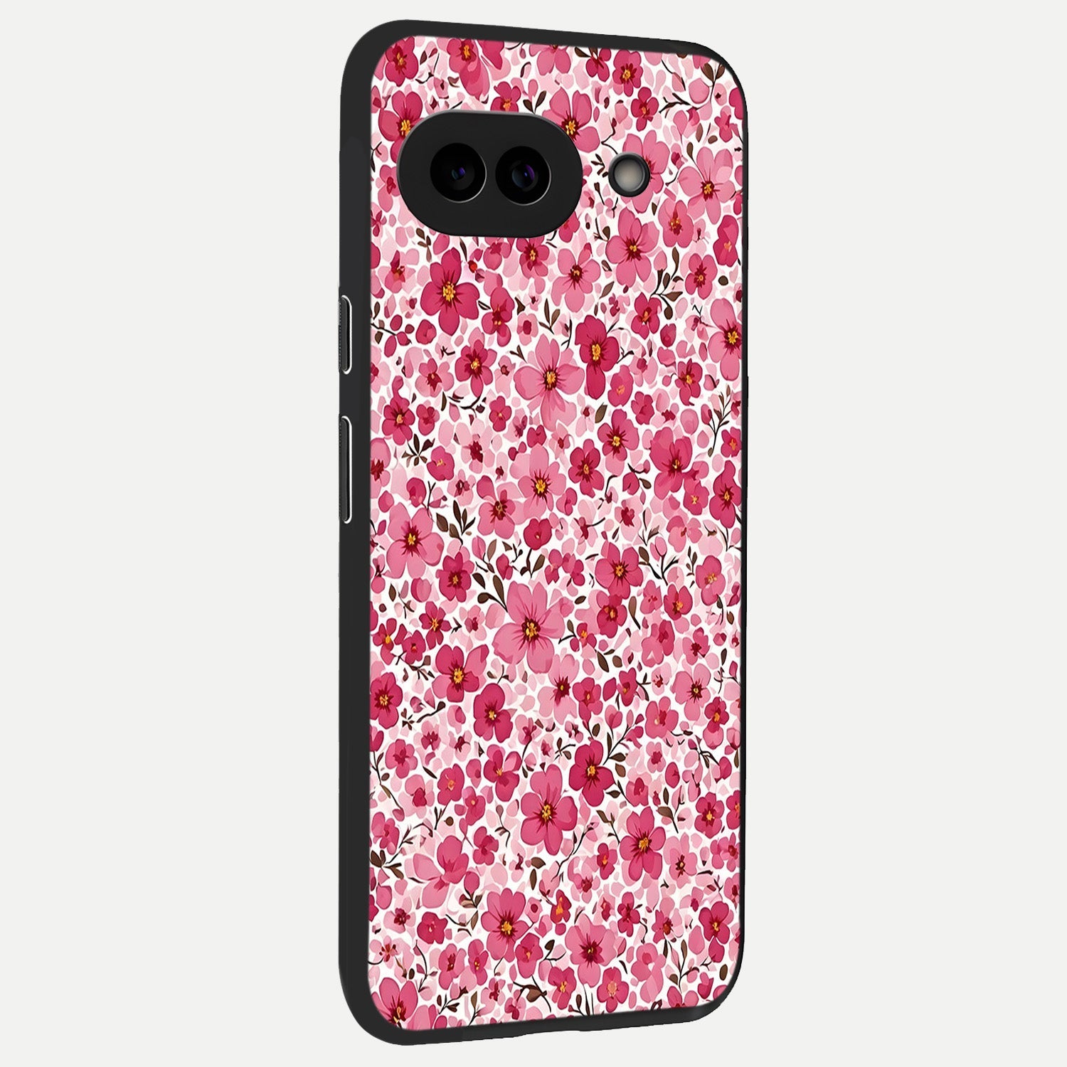  Cherry Blossom Charm back cover for Google Pixel 10A slim fit glass case with vibrant aesthetic design