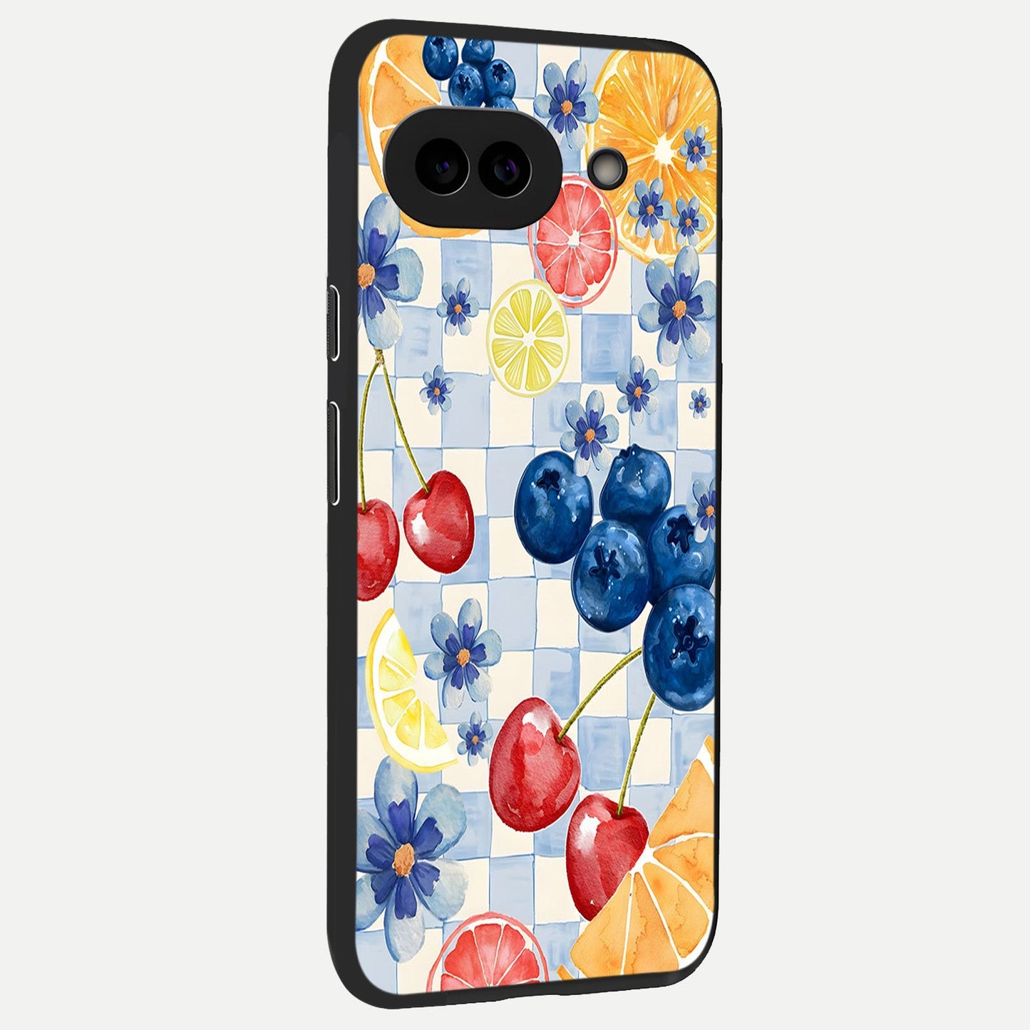  Citrus Bloom Joy back cover for Google Pixel 10A slim fit glass case with vibrant aesthetic design