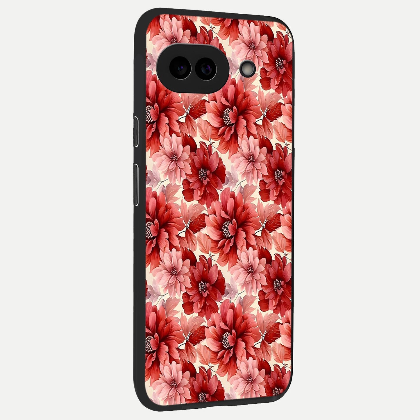  Crimson Love Petals back cover for Google Pixel 10A slim fit glass case with vibrant aesthetic design