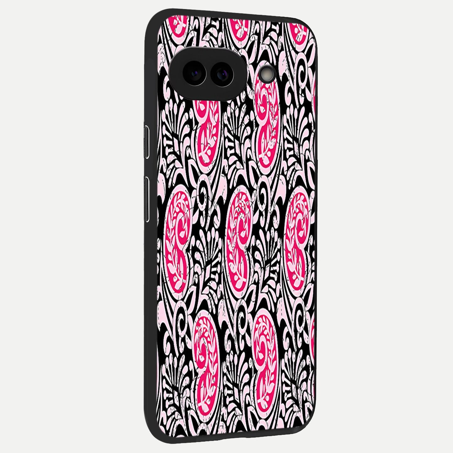  Crimson Paisley Charm back cover for Google Pixel 10A slim fit glass case with vibrant aesthetic design