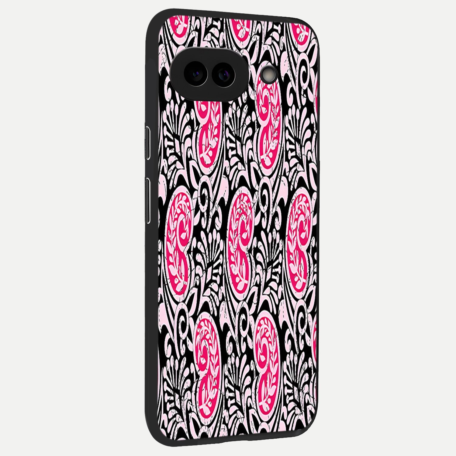  Crimson Paisley Charm back cover for Google Pixel 10A slim fit glass case with vibrant aesthetic design