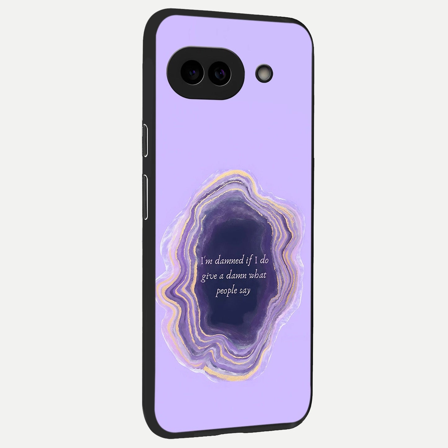  Damned People Quote back cover for Google Pixel 10A slim fit glass case with vibrant aesthetic design
