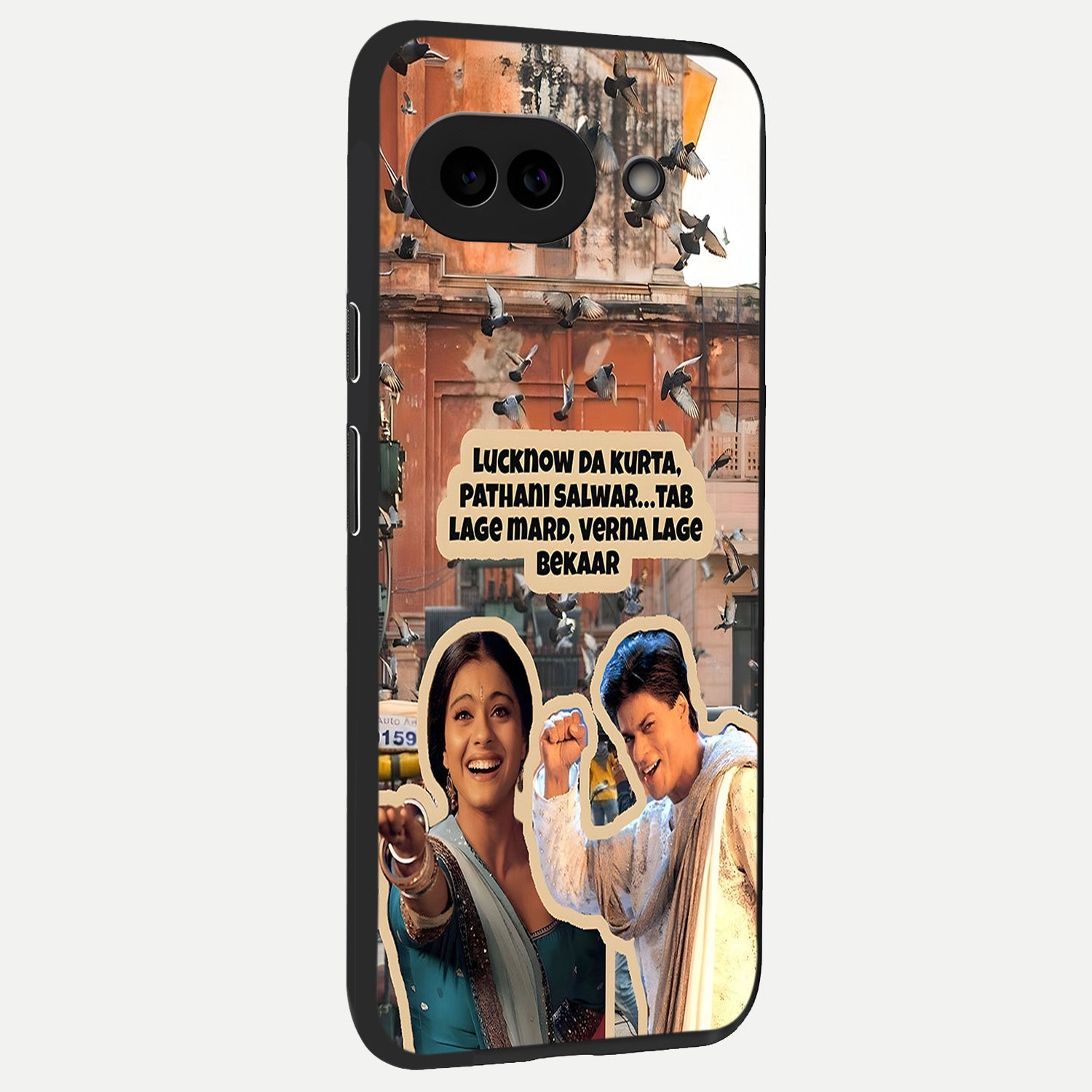  Desi Retro Vibes back cover for Google Pixel 10A slim fit glass case with vibrant aesthetic design