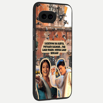  Desi Retro Vibes back cover for Google Pixel 10A slim fit glass case with vibrant aesthetic design