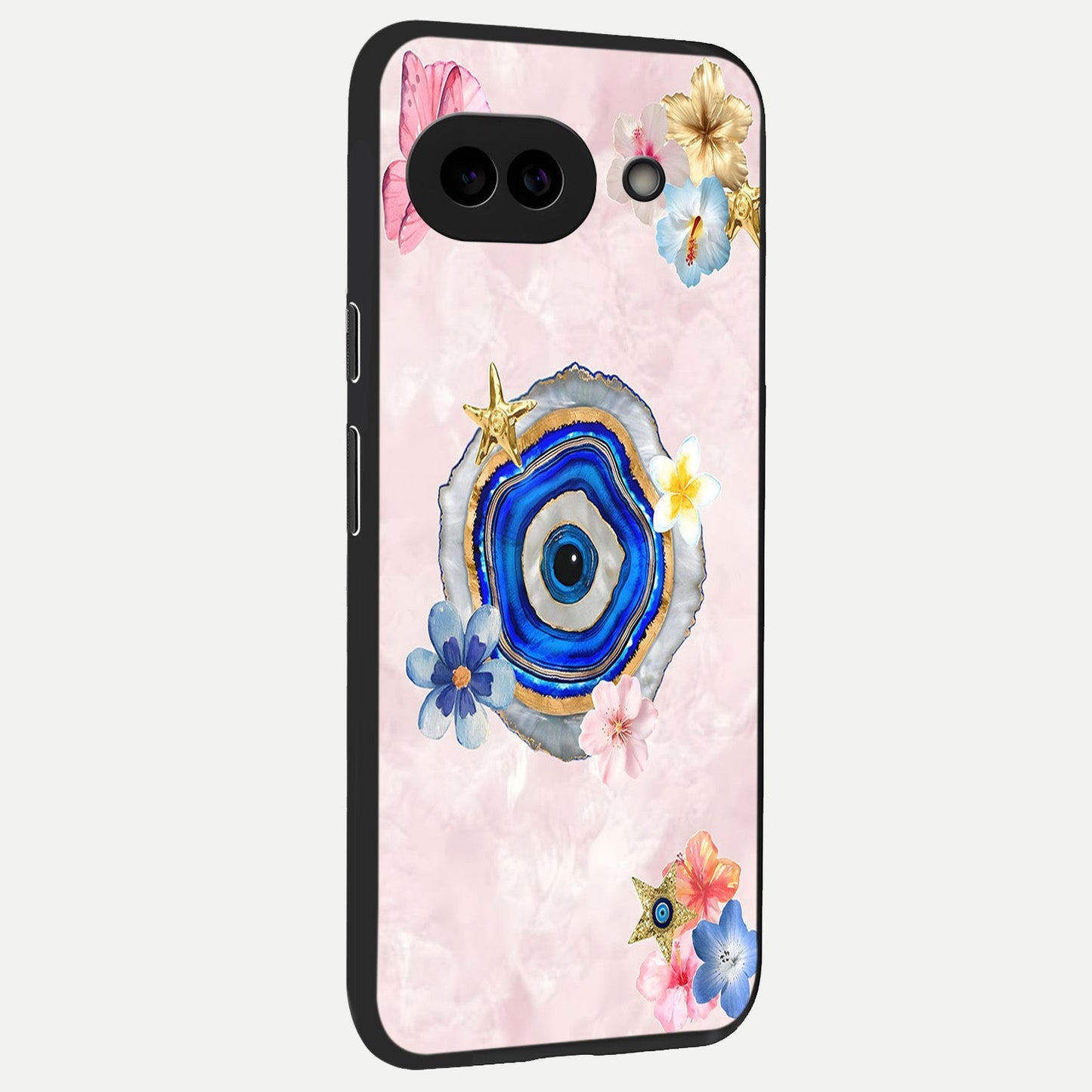  Divine Aura Bloom back cover for Google Pixel 10A slim fit glass case with vibrant aesthetic design