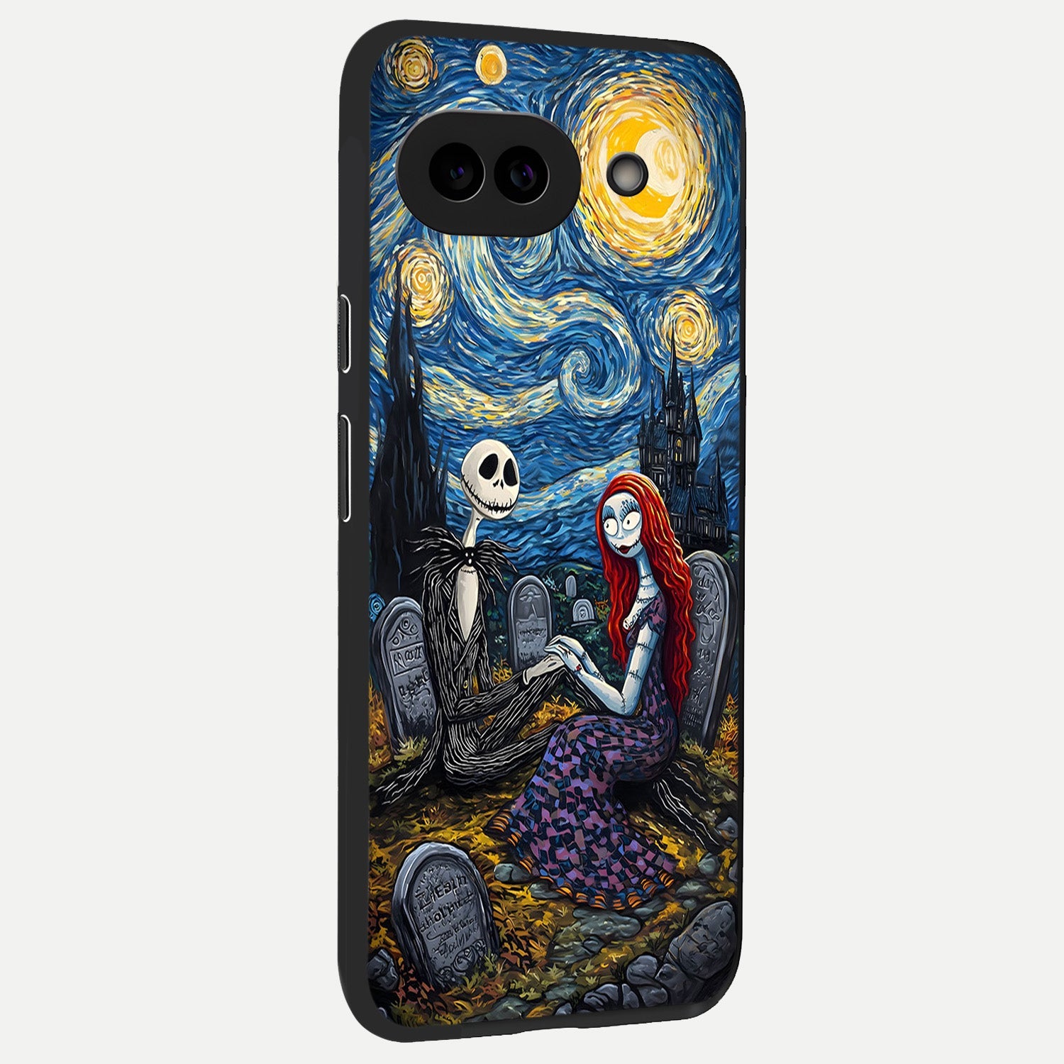  Eternal Night Love back cover for Google Pixel 10A slim fit glass case with vibrant aesthetic design