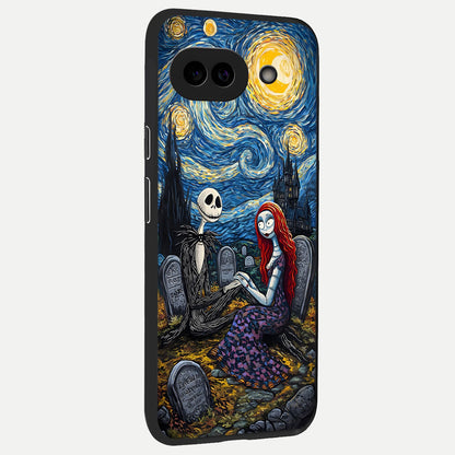  Eternal Night Love back cover for Google Pixel 10A slim fit glass case with vibrant aesthetic design