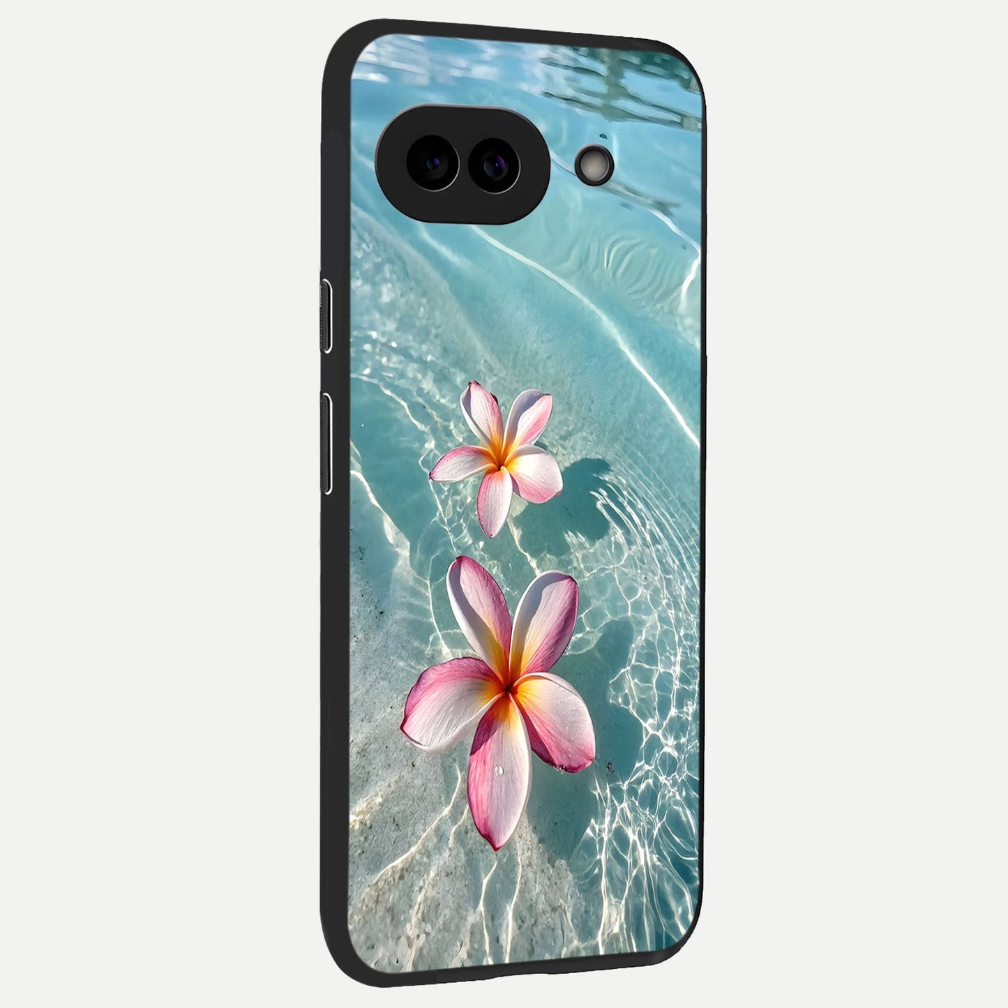  Floating Bloom Bliss back cover for Google Pixel 10A slim fit glass case with vibrant aesthetic design