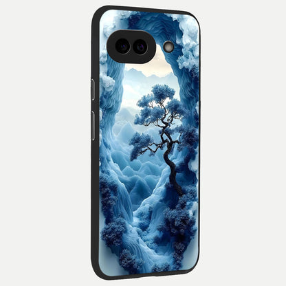  Frozen Serenity Gate back cover for Google Pixel 10A slim fit glass case with vibrant aesthetic design
