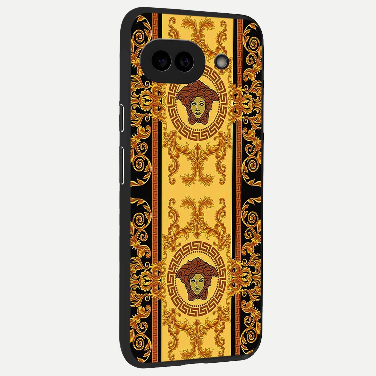  Golden Royal Heritage back cover for Google Pixel 10A slim fit glass case with vibrant aesthetic design