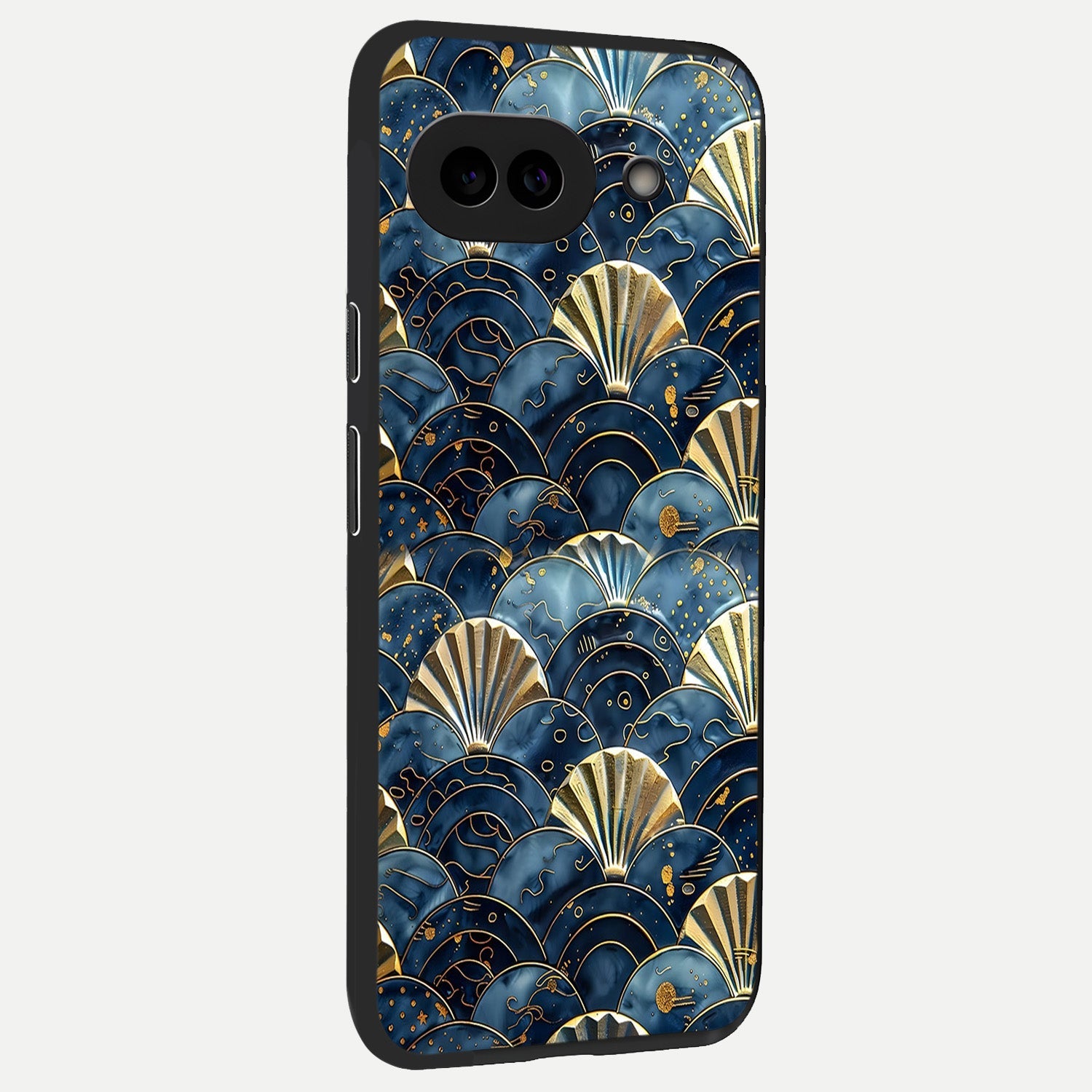  Golden Wave Luxe back cover for Google Pixel 10A slim fit glass case with vibrant aesthetic design