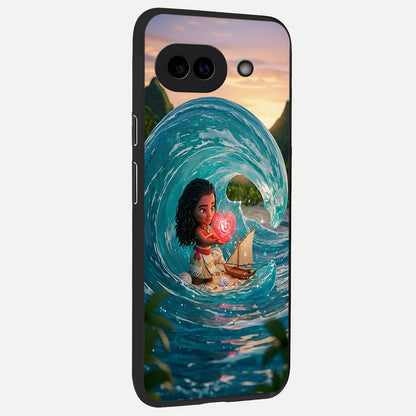  Heart of Ocean back cover for Google Pixel 10A slim fit glass case with vibrant aesthetic design