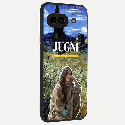  Jugni Soul Vibes back cover for Google Pixel 10A slim fit glass case with vibrant aesthetic design