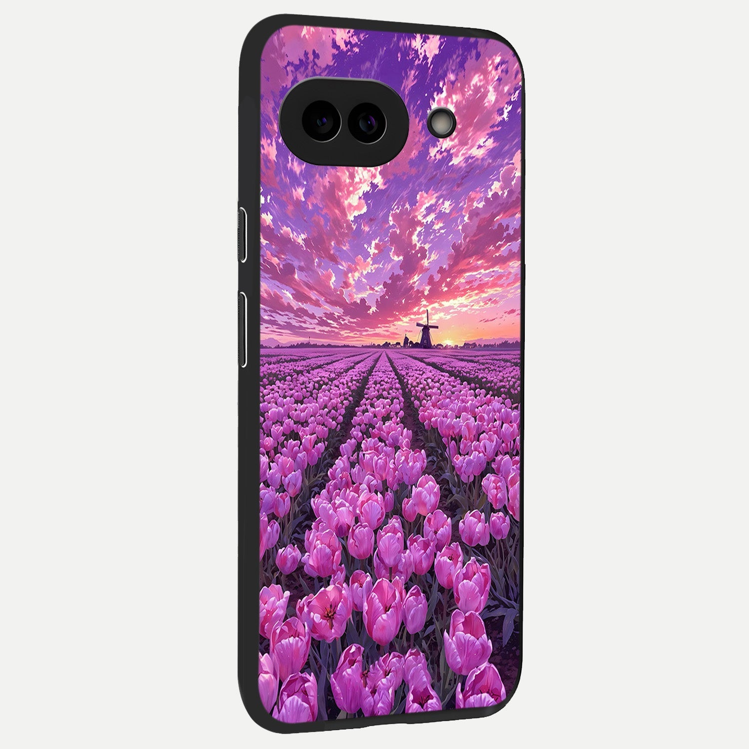  Lavender Dream Skies back cover for Google Pixel 10A slim fit glass case with vibrant aesthetic design