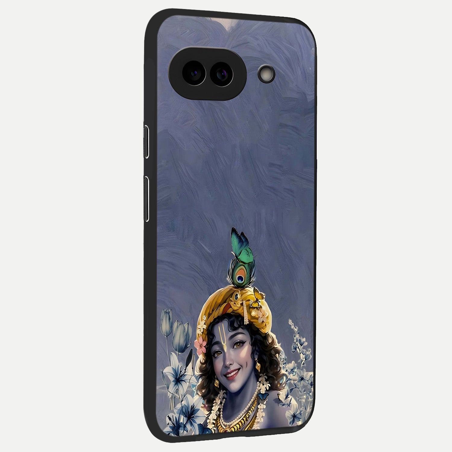  Lord Krishna back cover for Google Pixel 10A slim fit glass case with vibrant aesthetic design