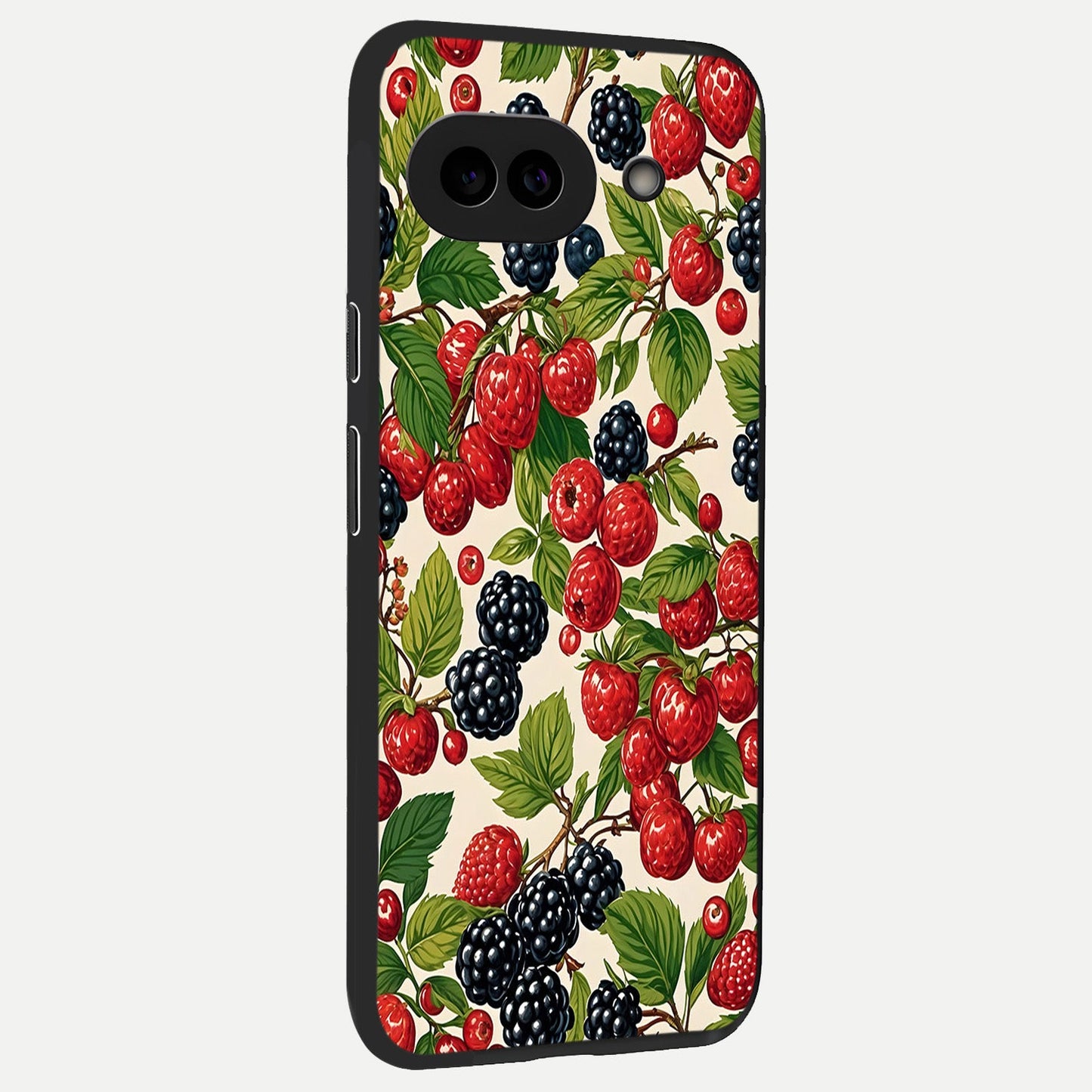  Mixed Berry Collage back cover for Google Pixel 10A slim fit glass case with vibrant aesthetic design