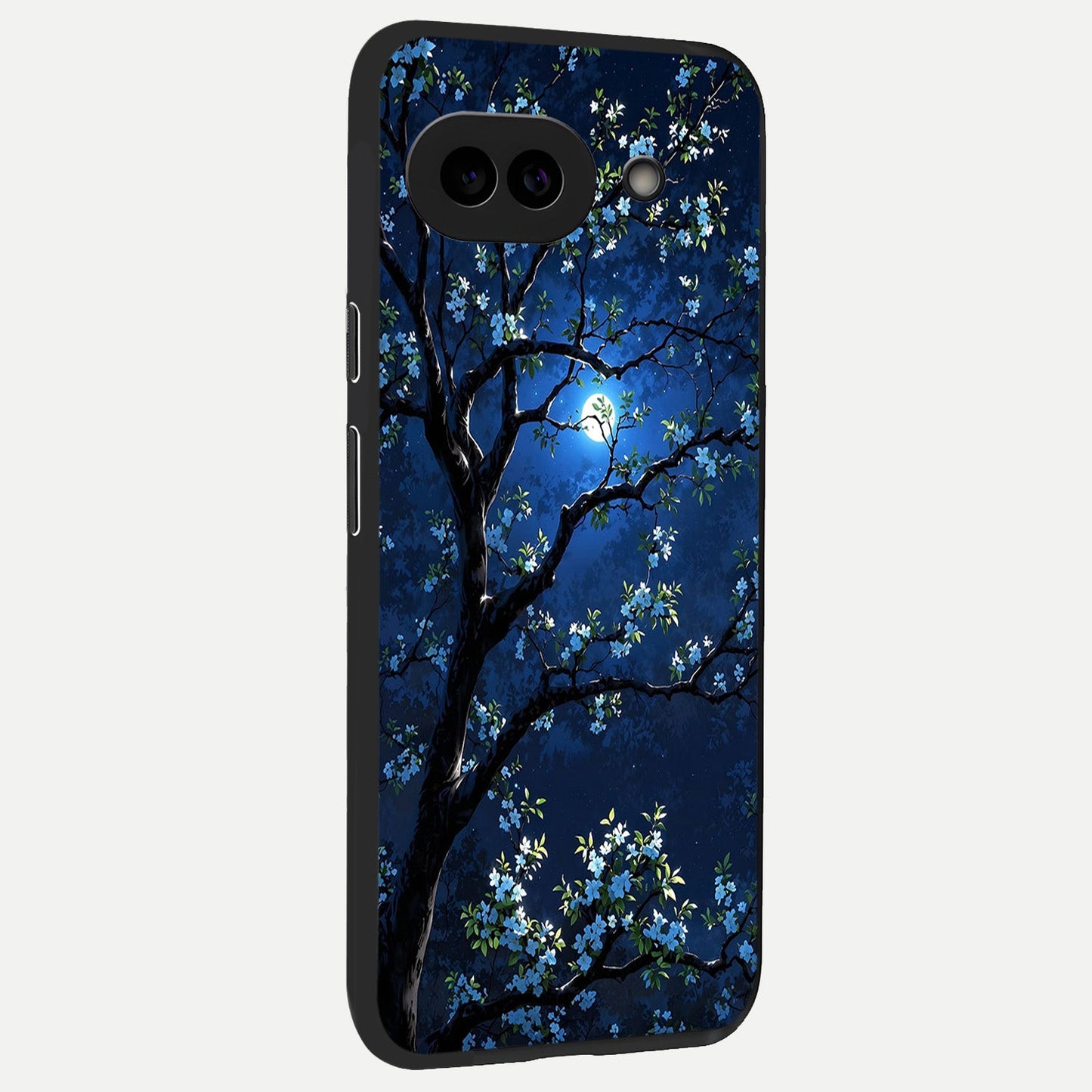  Mystic Floral Night back cover for Google Pixel 10A slim fit glass case with vibrant aesthetic design